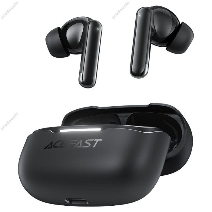 Бездротові Bluetooth навушники ACEFAST W5 hybrid noise reduction true wireless earbuds BT 5.4 Black